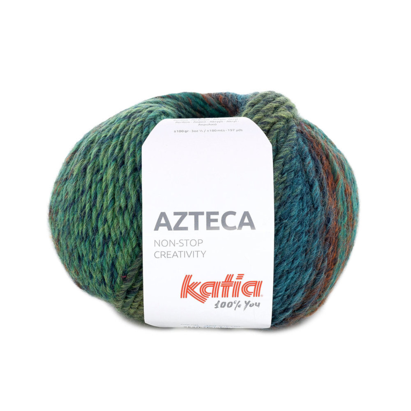 Katia Azteca 91 Emerald-dark brown