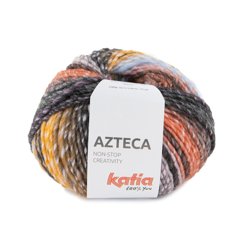 Katia Azteca 87 Purple-orange-yellow