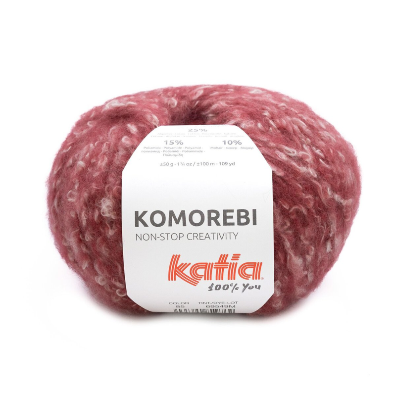 Katia Komorebi 85 Raspberry red