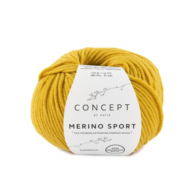 Katia Concept Merino Sport 044 Mustard