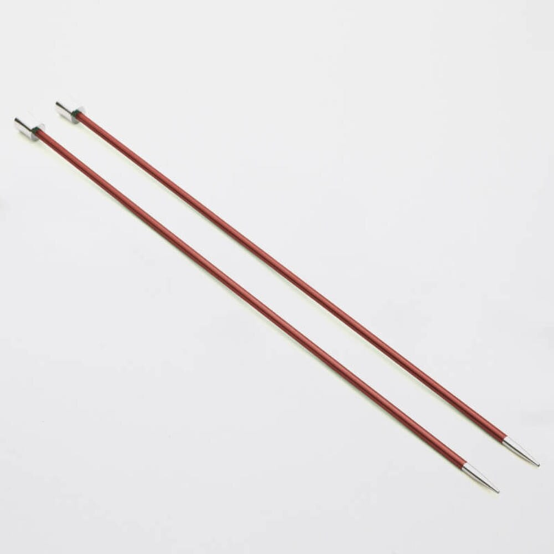 KnitPro Zing Single Pointed Needles Set 30 cm / 12" 5.50 mm