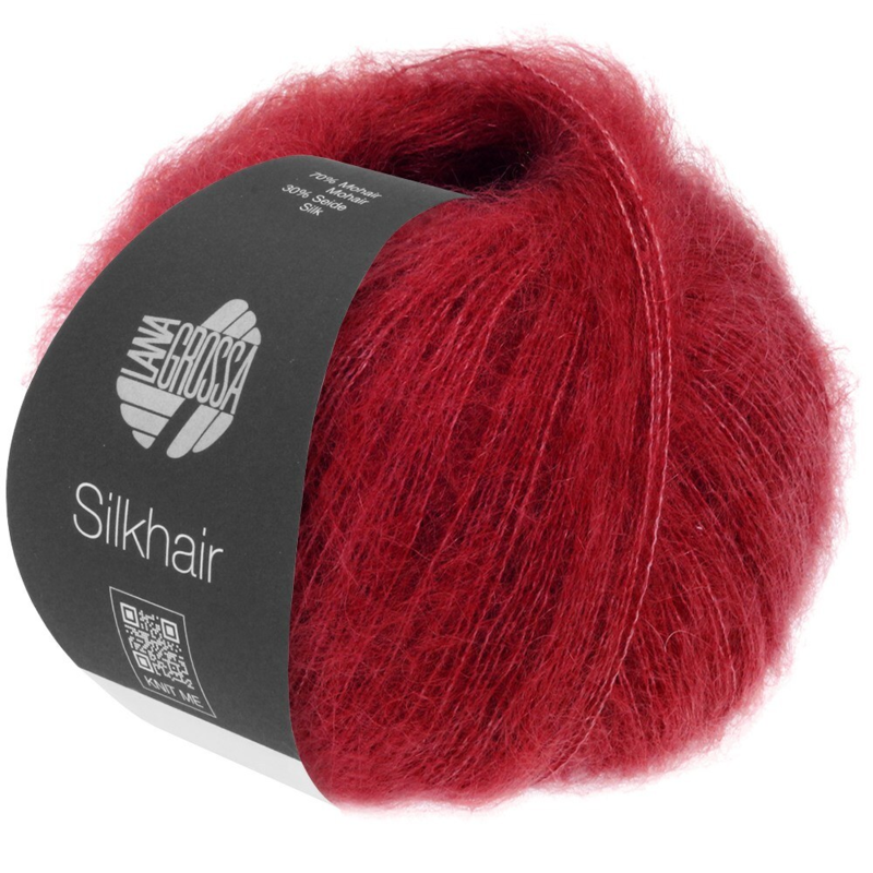 Lana Grossa Silkhair 208 Wine Red