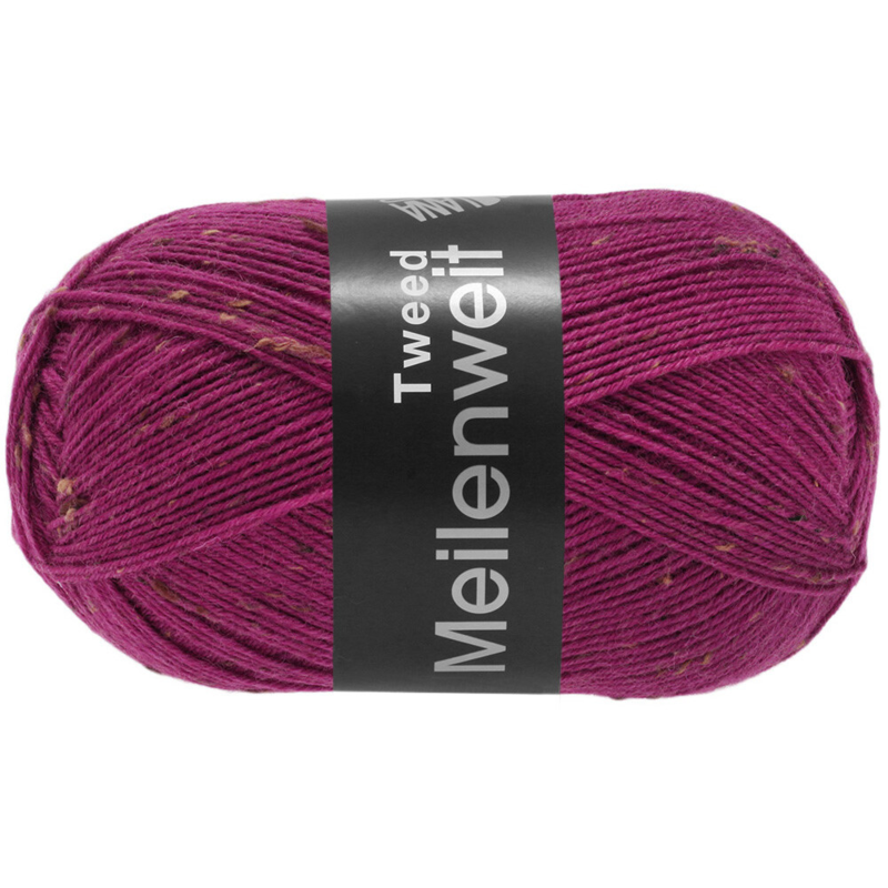 Lana Grossa Meilenweit 100 Tweed 173 Fuchsia