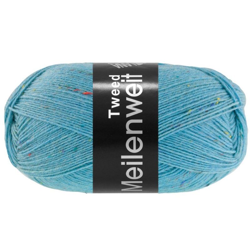 Lana Grossa Meilenweit 100 Tweed 181 Light petrol