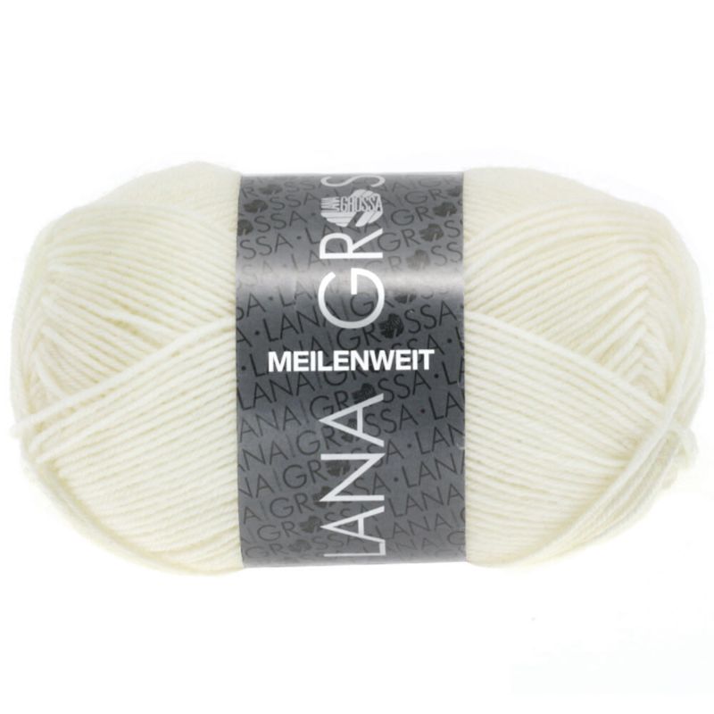 Lana Grossa Meilenweit 50 1113 Off-white