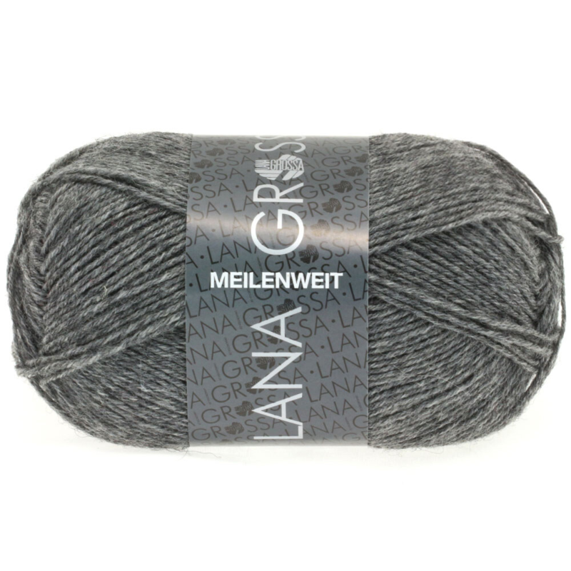 Lana Grossa Meilenweit 50 1104 Grey marl