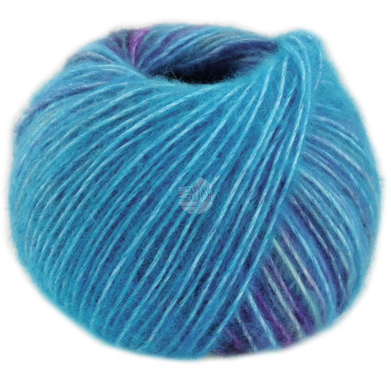 Lana Grossa Picasso 03 Turquoise blue/Petrol/Royal/Dove gray/Gray blue