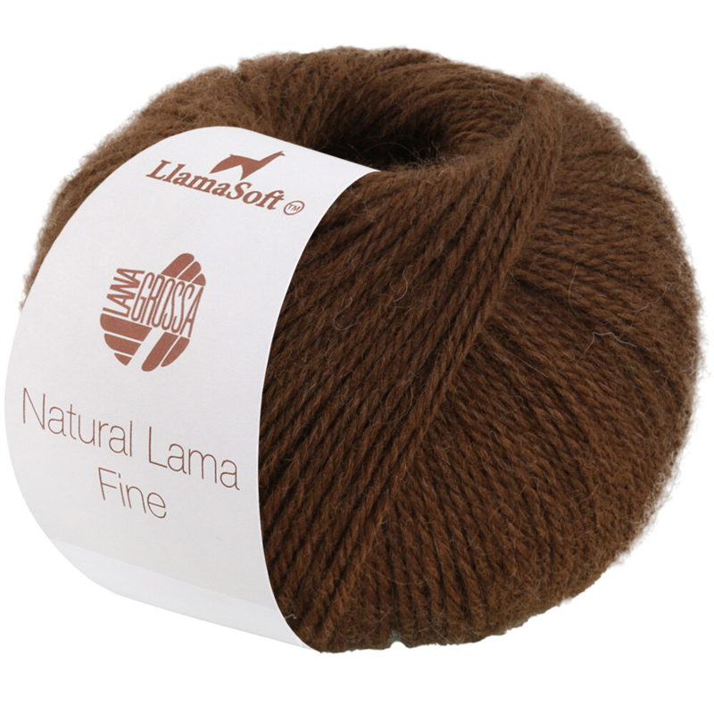 Lana Grossa Natural Lama Fine 113 Chocolate brown