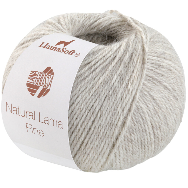 Lana Grossa Natural Lama Fine 112 Grey beige