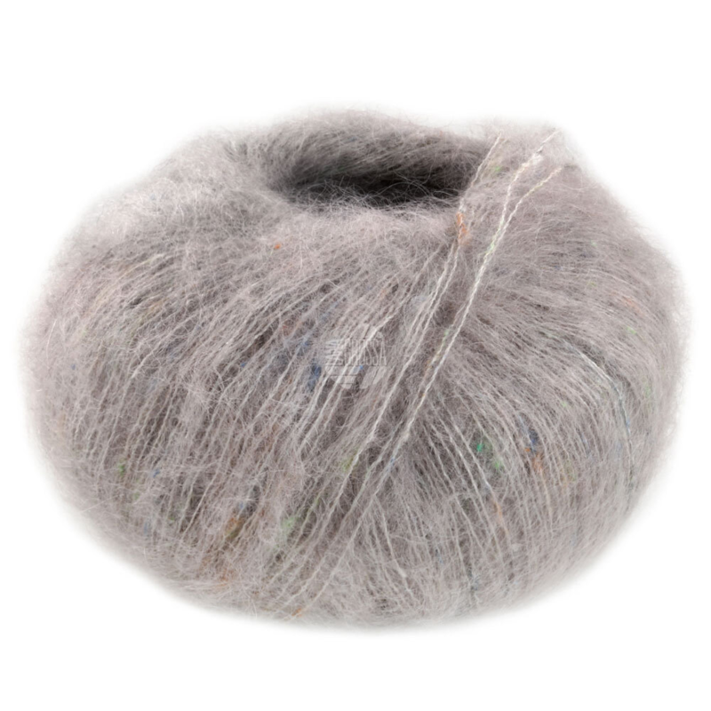 Lana Grossa Natural Superkid Tweed 623 Light gray