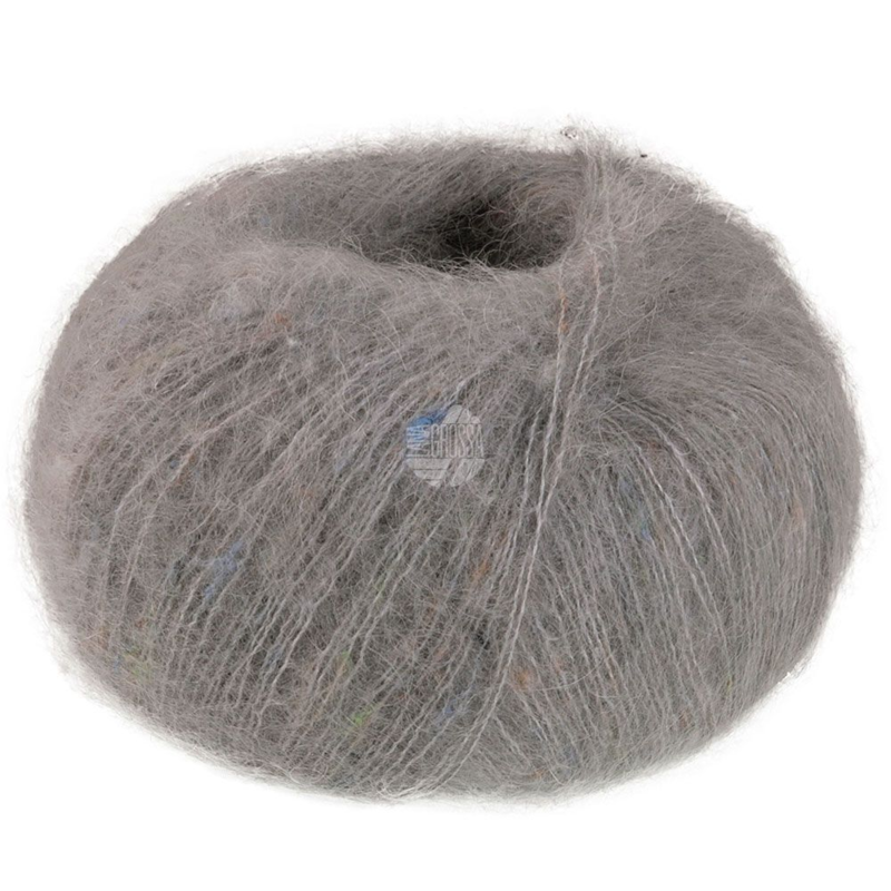 Lana Grossa Natural Superkid Tweed 636 Mouse grey