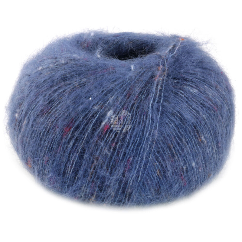 Lana Grossa Natural Superkid Tweed 619 Dark blue