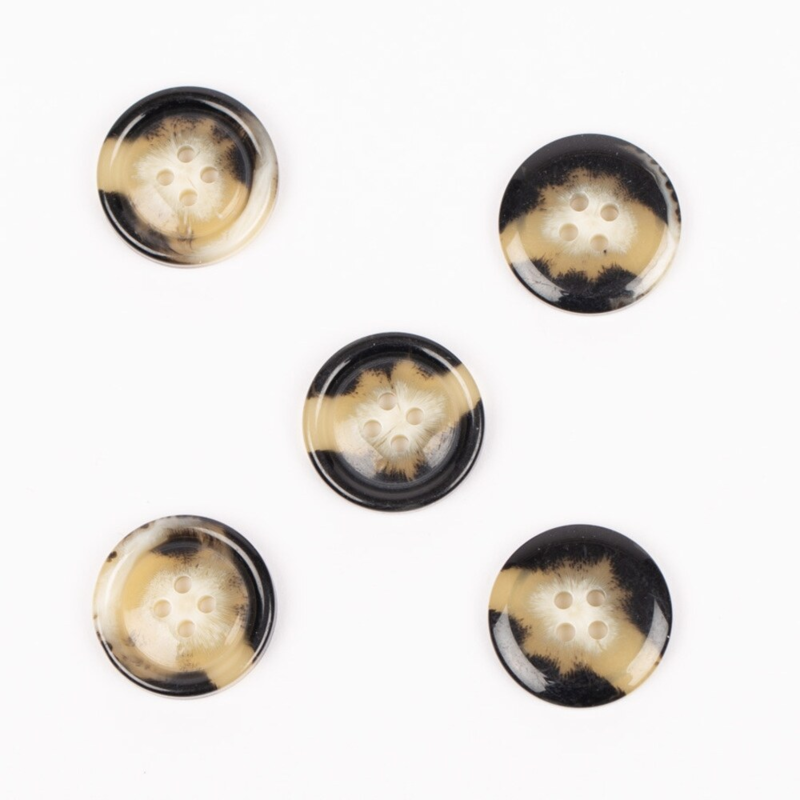 DROPS Imitated Horn (Mocha), Button, 18 mm (No. 712)