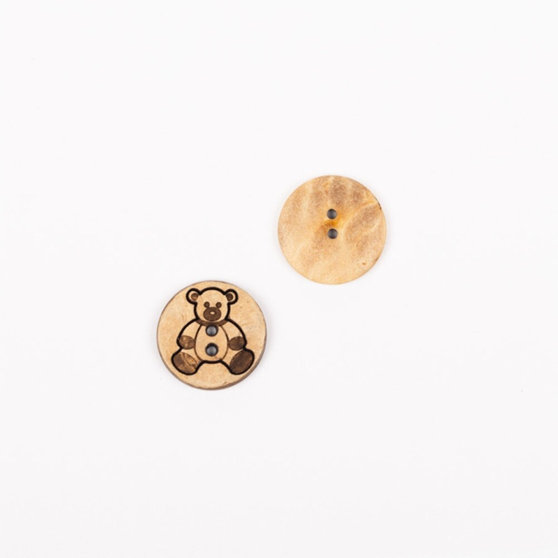 DROPS Bear (Coconut), Button, 15 mm (No. 813)