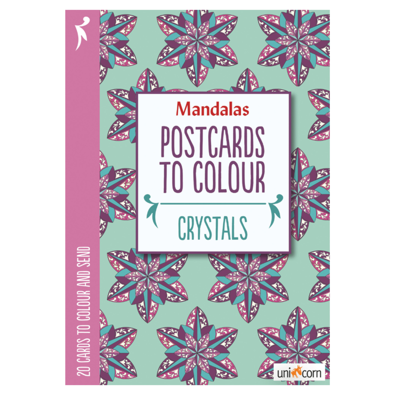 Mandalas Postcards to Colour - CRYSTALS