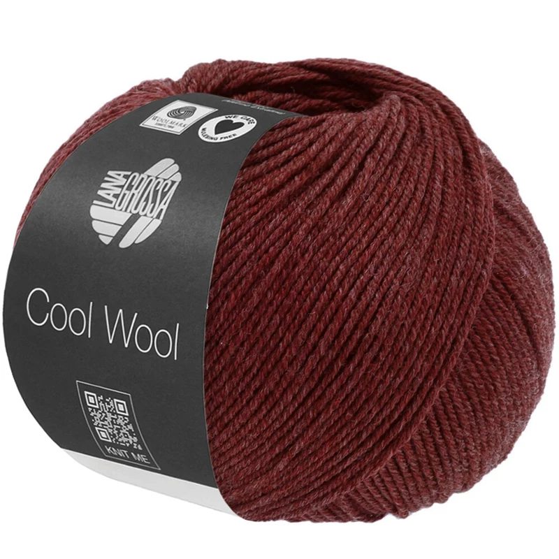 Lana Grossa Cool Wool Mélange 1500 Wine red heather