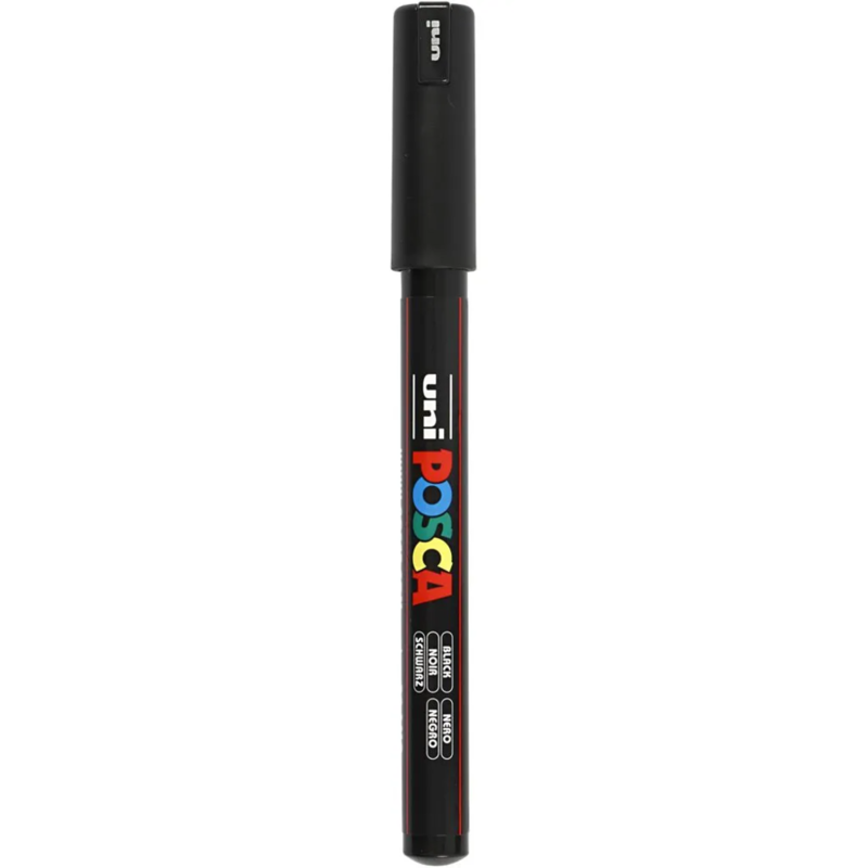 Posca Marker, 0.7 mm, 1 pc. Black