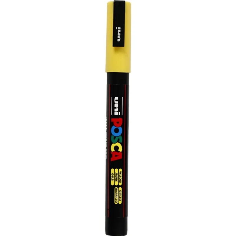 Posca Marker, 0.9-1.3 mm, 1 pc. Yellow