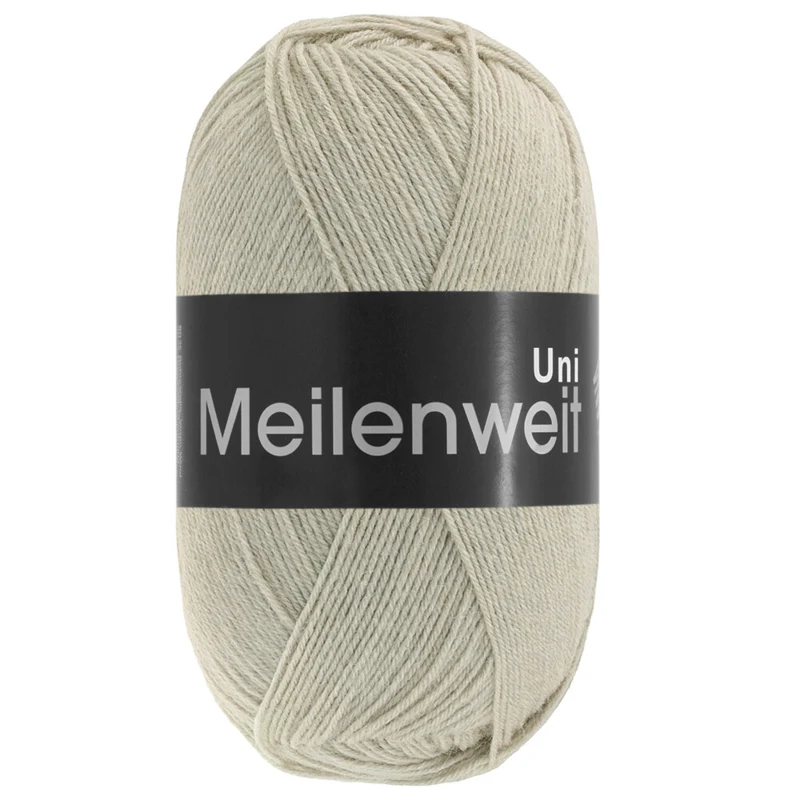 Lana Grossa Meilenweit 100 1398 Grey beige