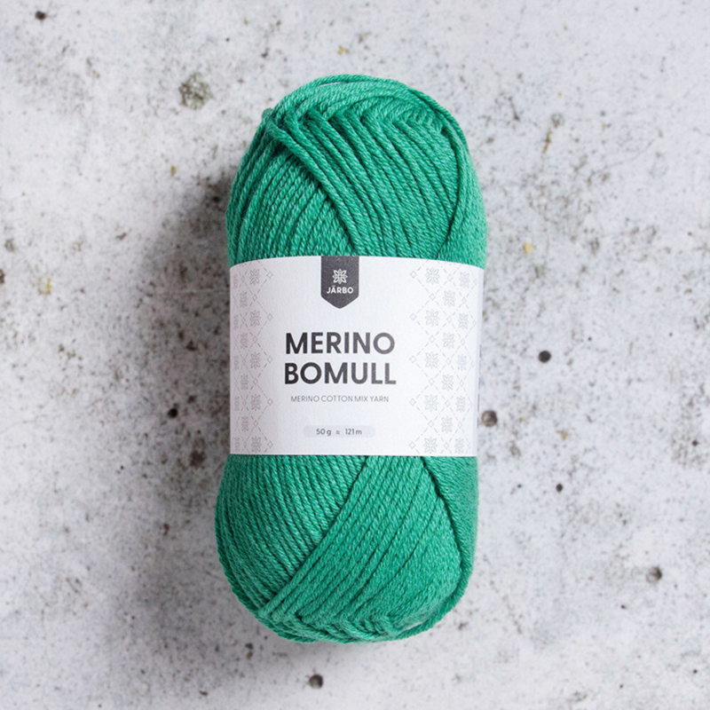 Järbo Merino Bomull 13 Pine green