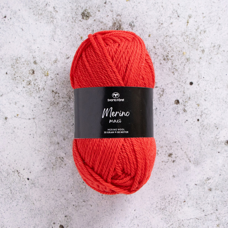 Svarta Fåret Merino Maxi 22 Red Rooster