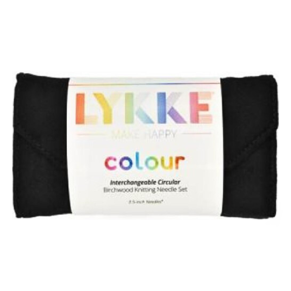 LYKKE Interchangeable Circular Needle Set Colour, Black, 9 cm