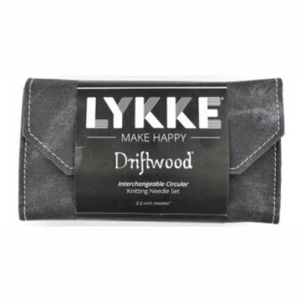 LYKKE Interchangeable Circular Needle Set Driftwood, Grey, 9 cm