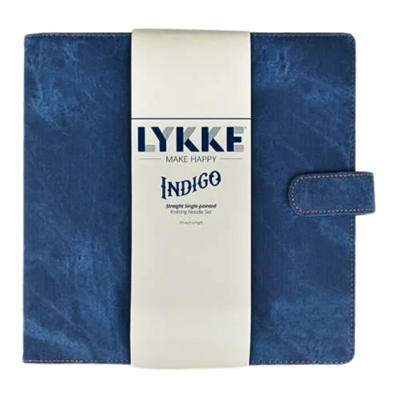 LYKKE Single Pointed Knitting Needle Set Indigo, Blue, 25 cm