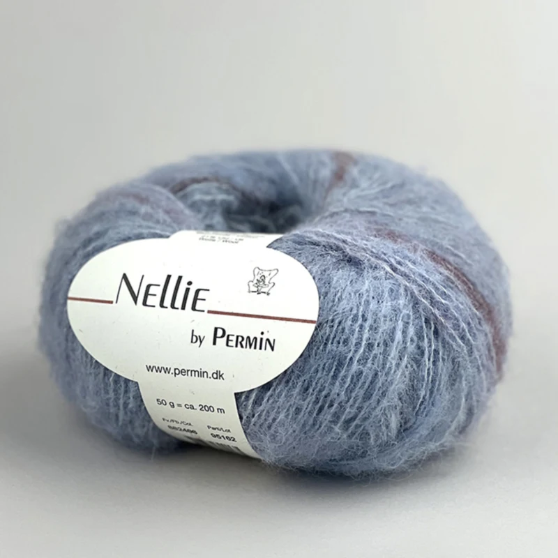Permin Nellie 12 Light blue/pink/bordeaux