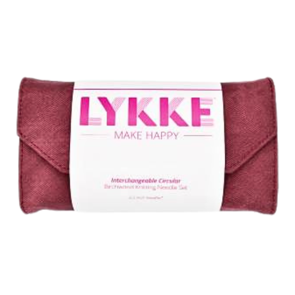 LYKKE Interchangeable Circular Needle Set Blush, Crimson, 9 cm