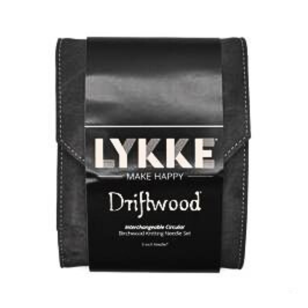 LYKKE Interchangeable Circular Needle Set Driftwood, Starter Set, Grey, 13 cm