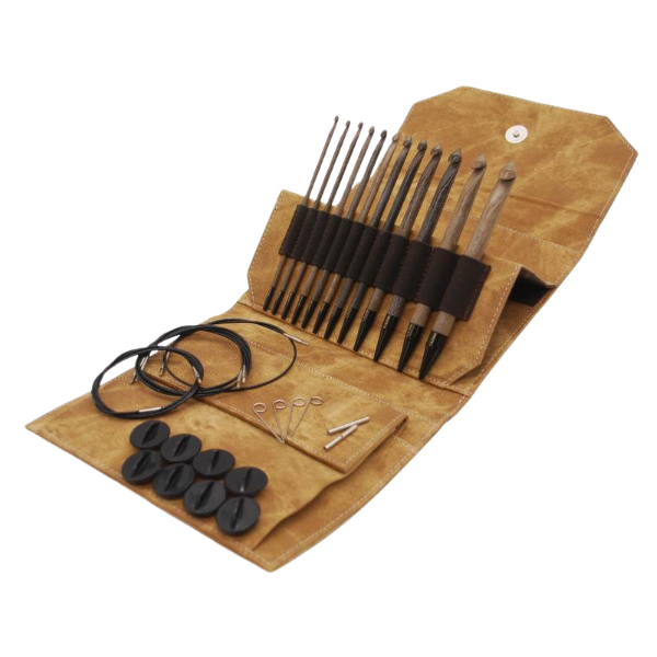 LYKKE Interchangeable Tunisian Crochet Hook Set Umber, Tan, 15 cm