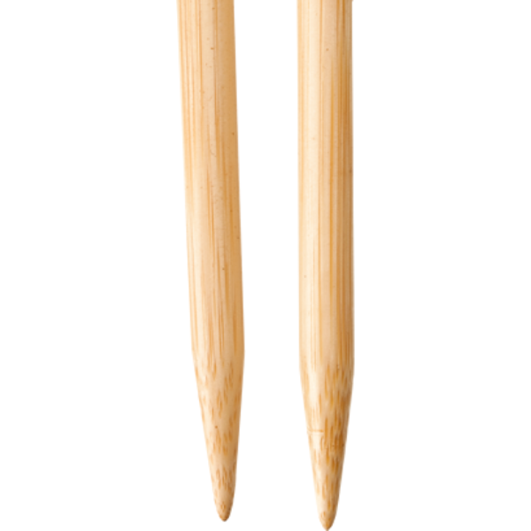 ChiaoGoo Single-pointed Bamboo Natural Needles (23 and 30 cm)