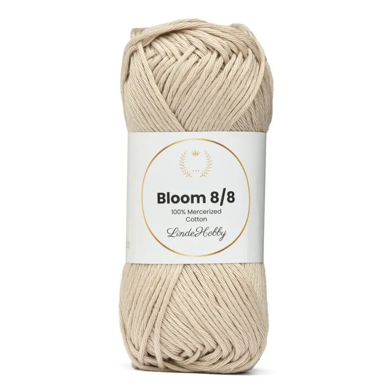 LindeHobby Bloom 8/8 Mercerized Cotton 39 Pearl Grey