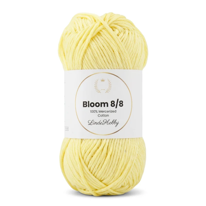 LindeHobby Bloom 8/8 Mercerized Cotton 21 Soft Yellow