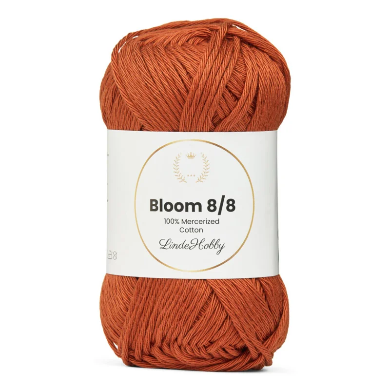 LindeHobby Bloom 8/8 Mercerized Cotton 36 Brick Color