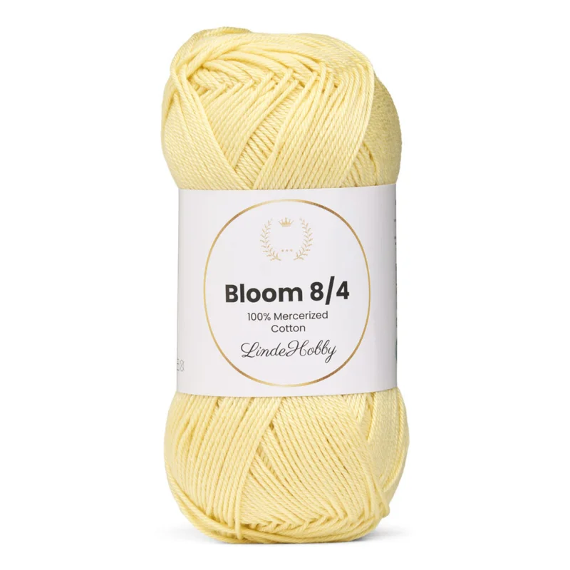 LindeHobby Bloom 8/4 Mercerized Cotton 21 Soft Yellow