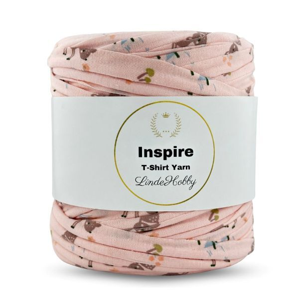 LindeHobby Inspire Print 100 Pink with fawns