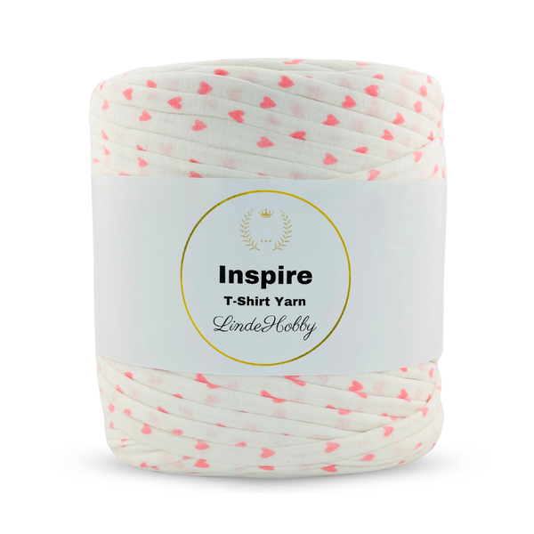 LindeHobby Inspire Print 05 White with pink print