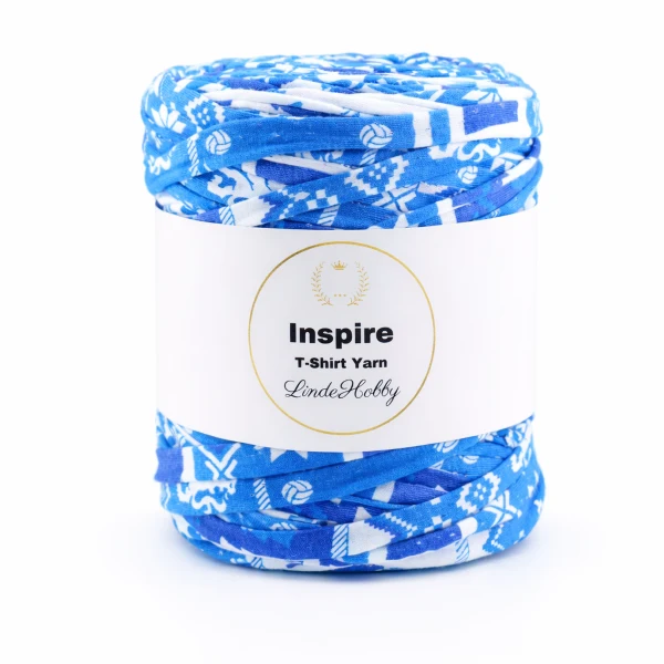 LindeHobby Inspire Print 30 Blue with white print