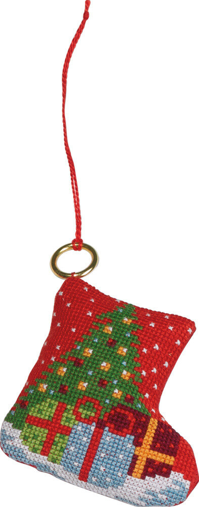 Embroidery Kit Spruce and gifts 7 x 8 cm / 2.76 x 3.15 in