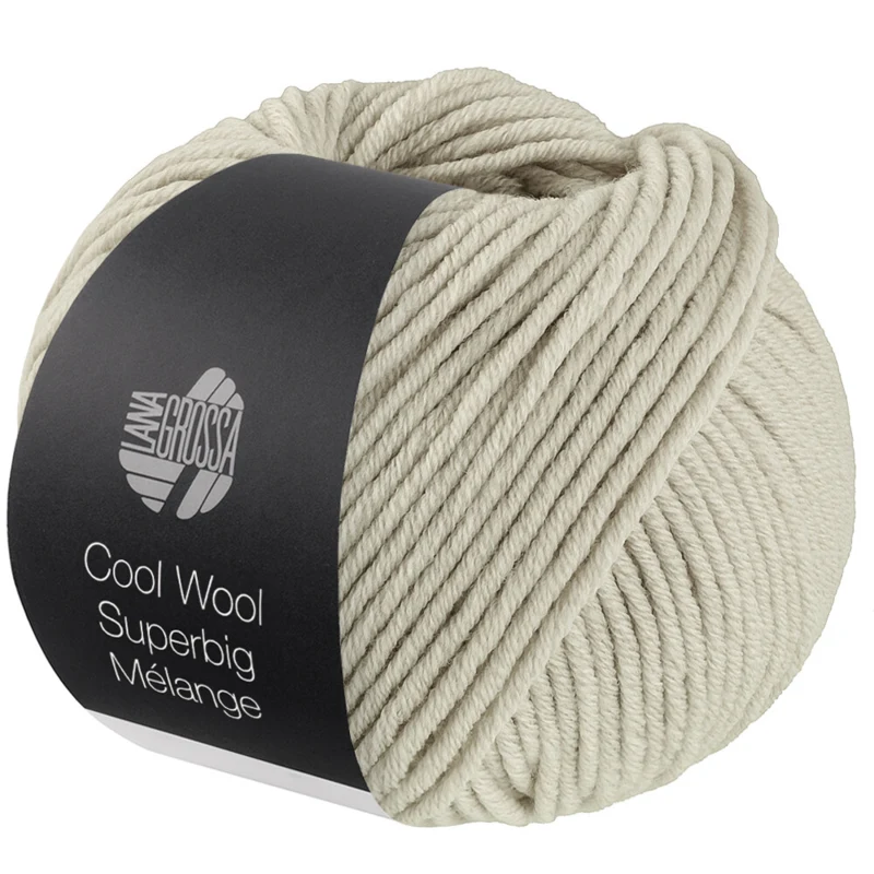 Lana Grossa Cool Wool Superbig 231 Light grey heathered