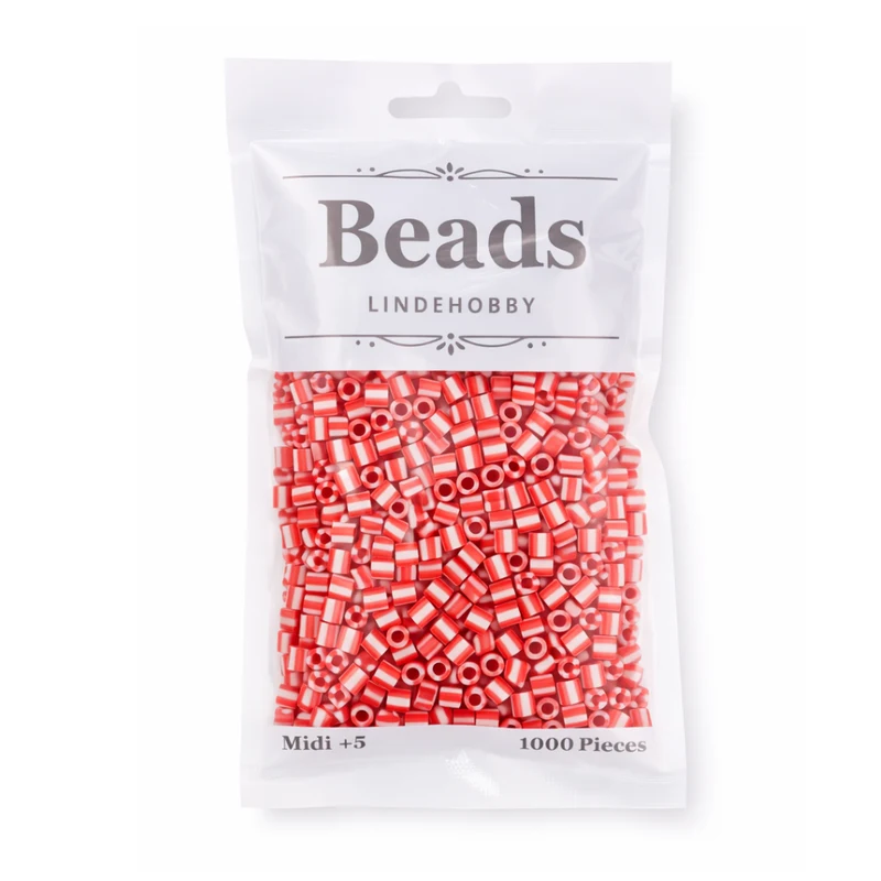 LindeHobby Beads Stripes 07 Peppermint