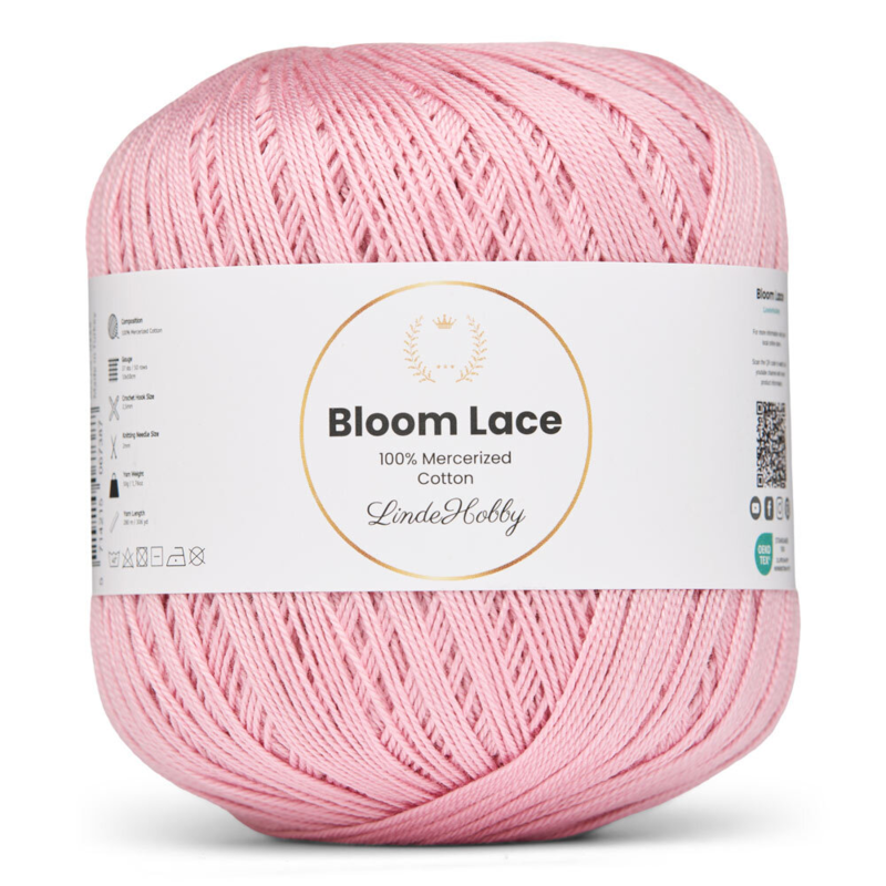 LindeHobby Bloom Lace Mercerized Cotton 27 Rose
