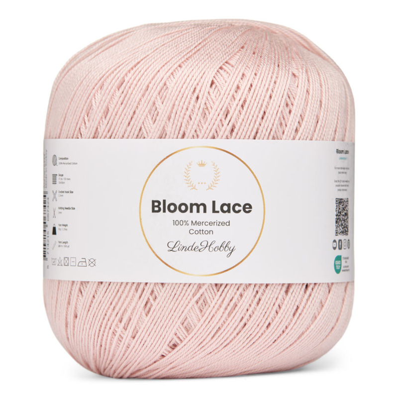 LindeHobby Bloom Lace Mercerized Cotton 31 Pastel pink