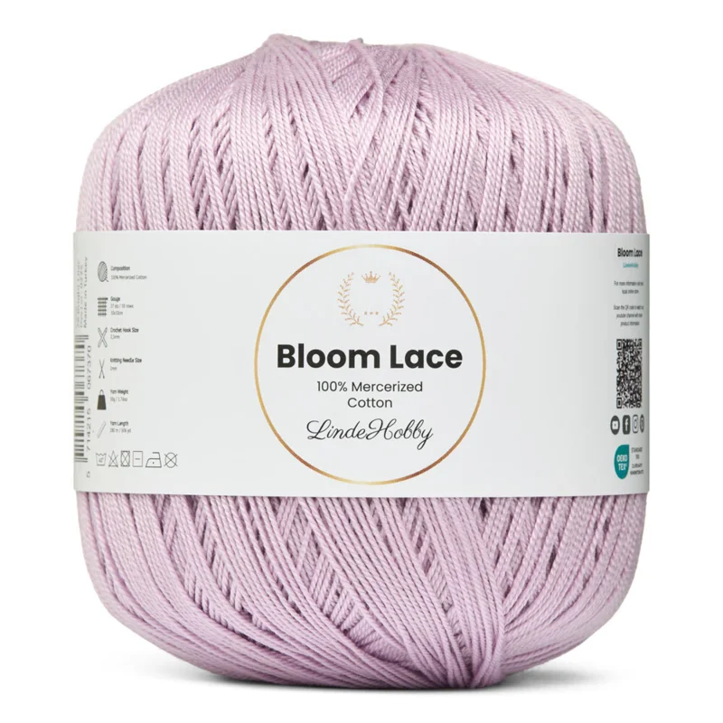 LindeHobby Bloom Lace Mercerized Cotton 26 Bright lilac