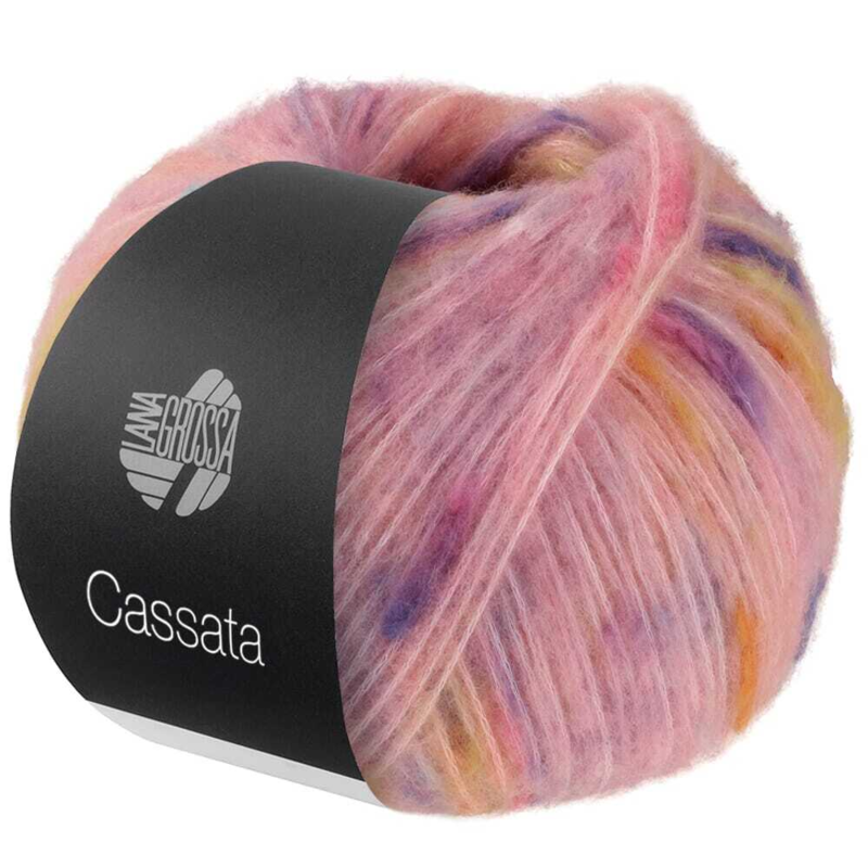 Lana Grossa Cassata 02 Pink/light red/yellow/lilac/mandarin