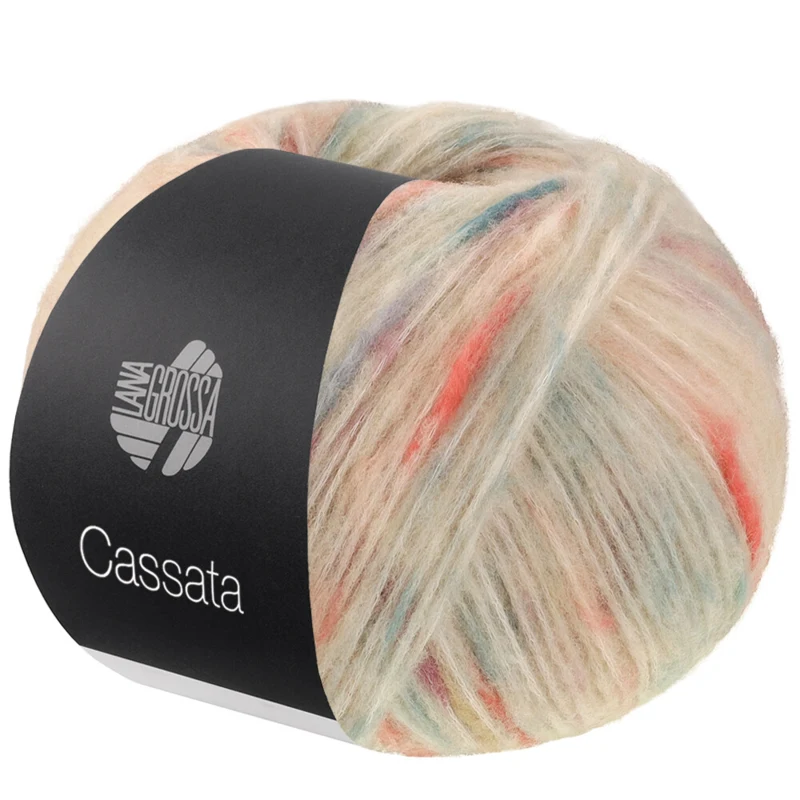 Lana Grossa Cassata 14 Cream/jade/petrol/soft grey/terracotta