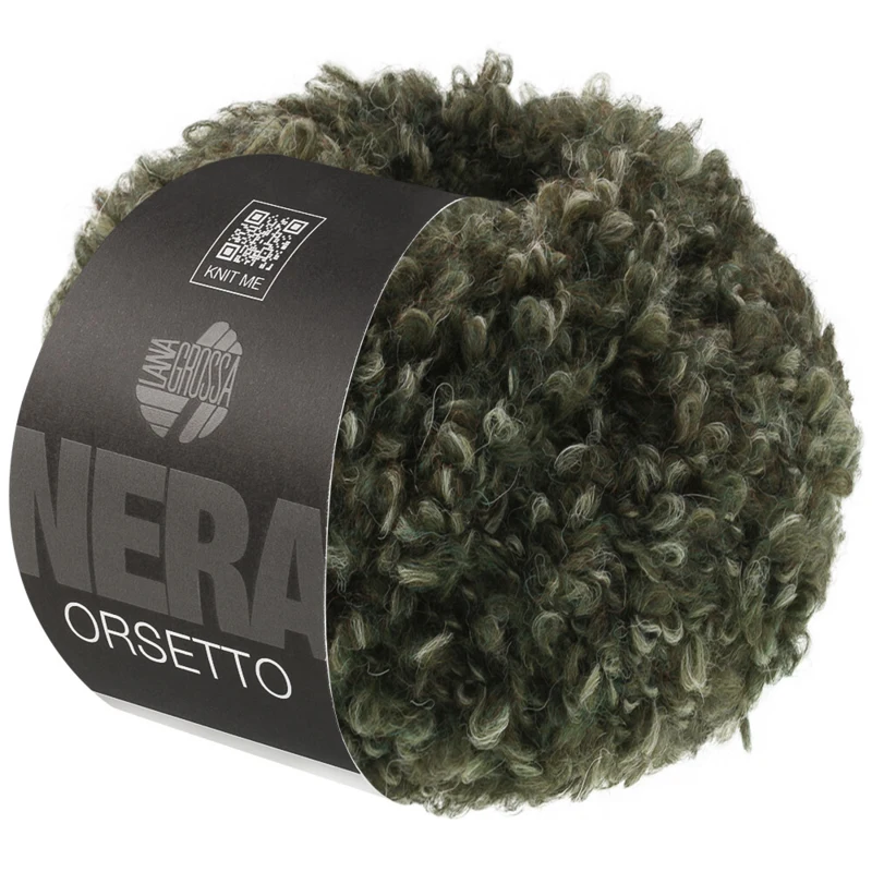 Lana Grossa Orsetto 108 Forest green/Grey green