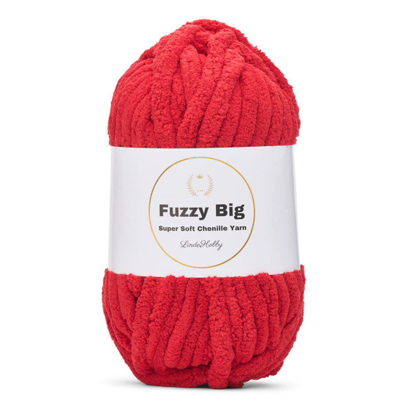 LindeHobby Fuzzy Chenille BIG 27 Ruby